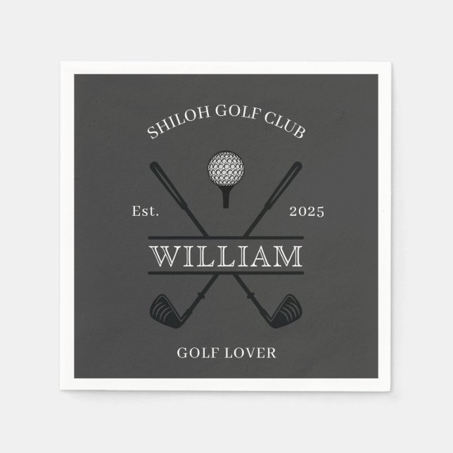 Guardanapo De Papel Livro de Golf Lover Cross Club (Frente)