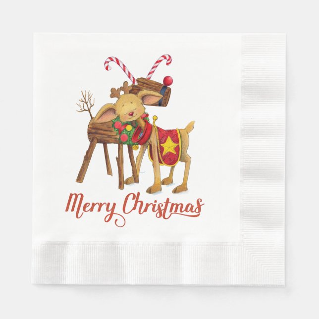 Guardanapo De Papel Livro de Natal Napkins (Frente)