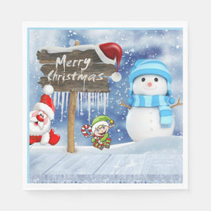 Guardanapo De Papel Livro de Natal Napkins, Feliz Natal