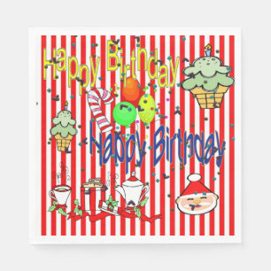 Guardanapo De Papel Livro de Natal Napkins, Parabéns