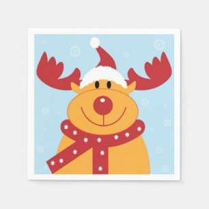 Guardanapo De Papel Livro de Reindeer de Natal