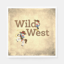 Livro do Partido Wild West Cowpoke Rodeo Napkin