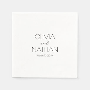 Guardanapo De Papel Livro Preto de Casamento Papel Napkin