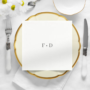 Guardanapo De Papel Livro Simples de Casamento Elegante Napkins