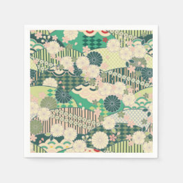 Guardanapo De Papel Livro Verde Branco Japonês sobre a dissociação ora