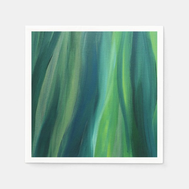 Guardanapo De Papel Livro Verde Elegante Napkins (Frente)