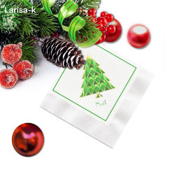Guardanapo De Papel Livro Verde Joyoux Noel Napkin