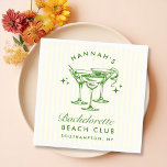 Guardanapo De Papel Livro Verde sobre Bachelorette Moderna Napkins<br><div class="desc">Livro Verde sobre Bachelorette Moderna Napkins</div>