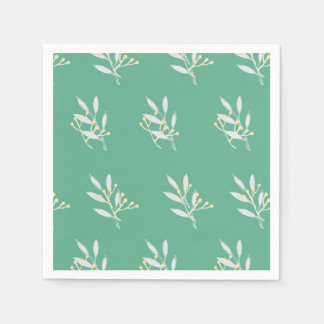 Guardanapo De Papel Livro Verde sobre Padrões para Cocktail Napkins