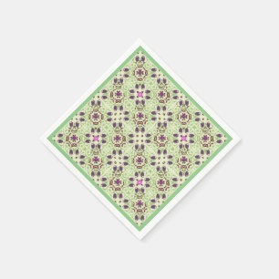 Guardanapo De Papel Livro Verde Vintage Cocktail Napkins