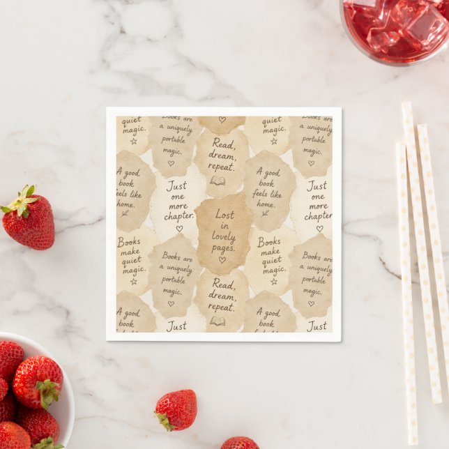 Guardanapo De Papel Livros de Creme Inspiradores Magia   (Insitu)