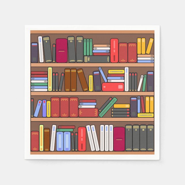 Guardanapo De Papel Livros de Papel (Frente)