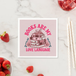 Guardanapo De Papel Livros são a minha língua de amor