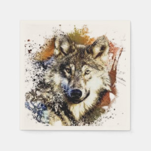 Guardanapo De Papel Lobo