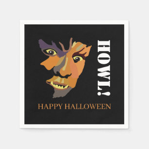 Guardanapo De Papel Lobo Mau Clássico, Feliz Halloween