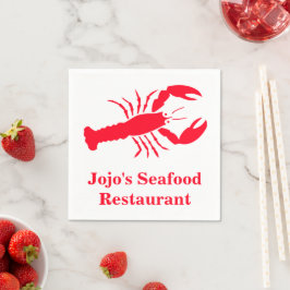 Guardanapo De Papel Lobster Red (Nome) Restaurante de Marisco de Jojo