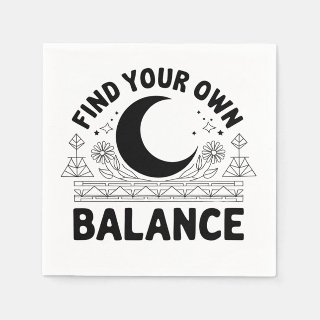 Guardanapo De Papel Localizar seu próprio saldo (Frente)