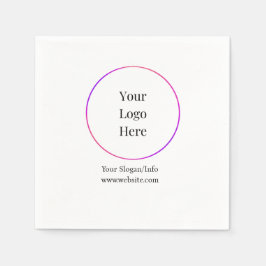 Guardanapo De Papel Logotipo comercial Modelos personalizáveis moderno