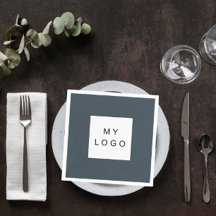 Guardanapo De Papel Logotipo da cinza de carvão