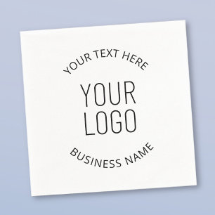 Guardanapo De Papel Logotipo da sua empresa e mensagem personalizável