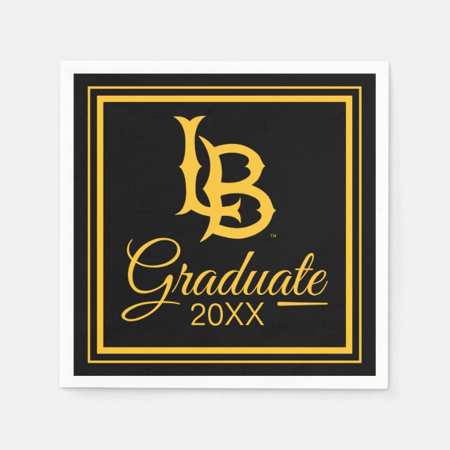 Guardanapo De Papel Logotipo de Gradução da Long Beach State (Frente)