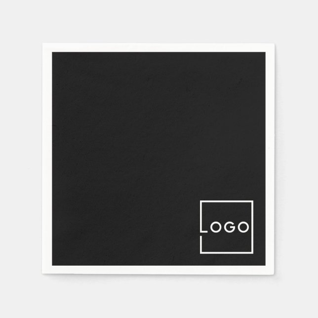 Guardanapo De Papel Logotipo de Negócio Personalizado (Frente)