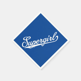 Guardanapo De Papel Logotipo de nome completo da Supergirl Baseball