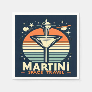 Guardanapo De Papel Logotipo de remoção do Viagem de espaço Martini