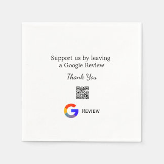 Guardanapo De Papel logotipo de revisão de negócios do Google Scan QR 