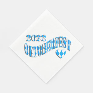 Guardanapo De Papel Logotipo do Festival de Cerveja da Baviera Oktober