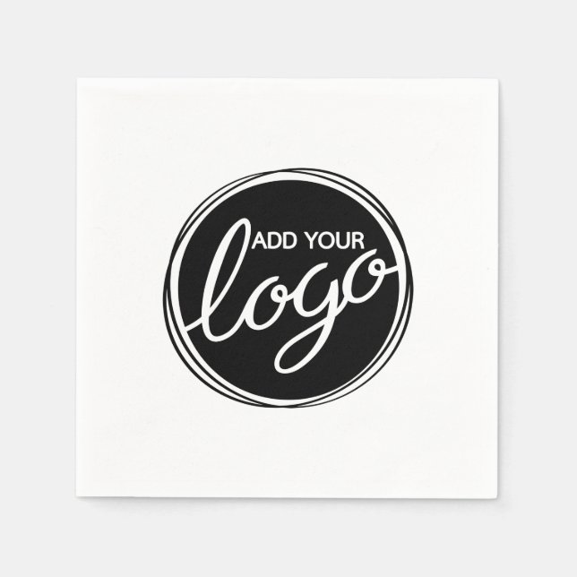 Guardanapo De Papel Logotipo Empresarial Personalizado (Frente)