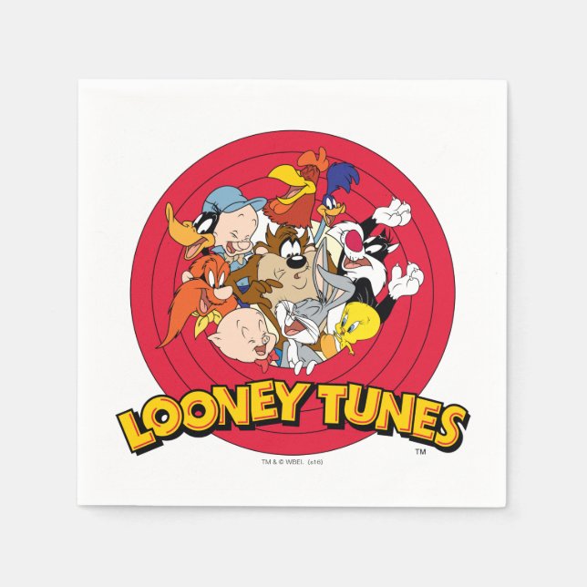 Guardanapo De Papel Logotipo LOONEY do caráter de TUNES™ (Frente)