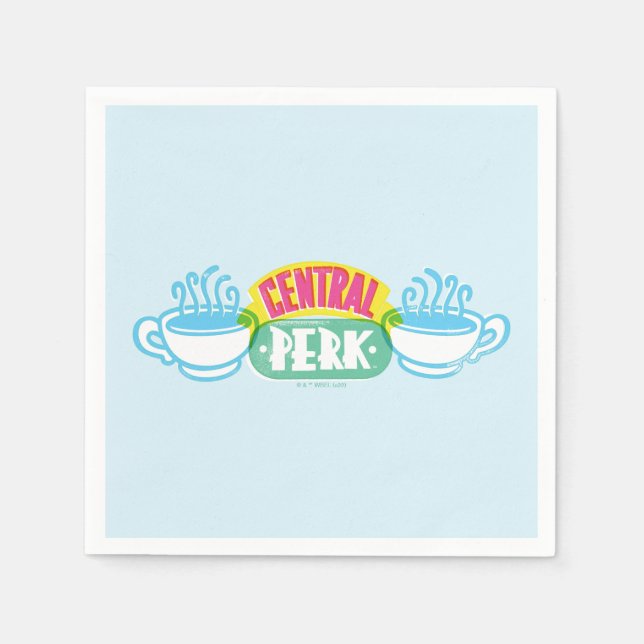 Guardanapo De Papel Logotipo Neon Central Perk (Frente)