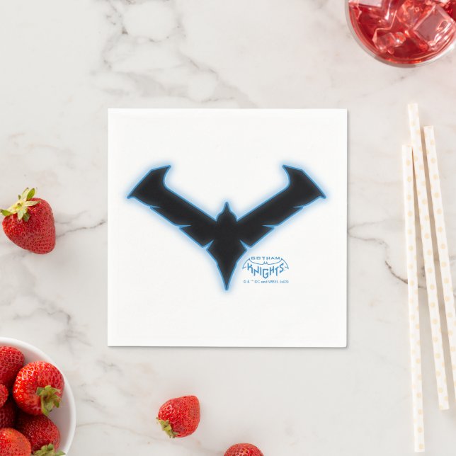 Guardanapo De Papel Logotipo Noturno Gotham Knights (Insitu)