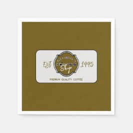 Guardanapo De Papel Logotipo Personalizado do Compro de Café Profissio