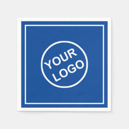 Guardanapo De Papel Logotipo personalizado Publicação técnica azul leg