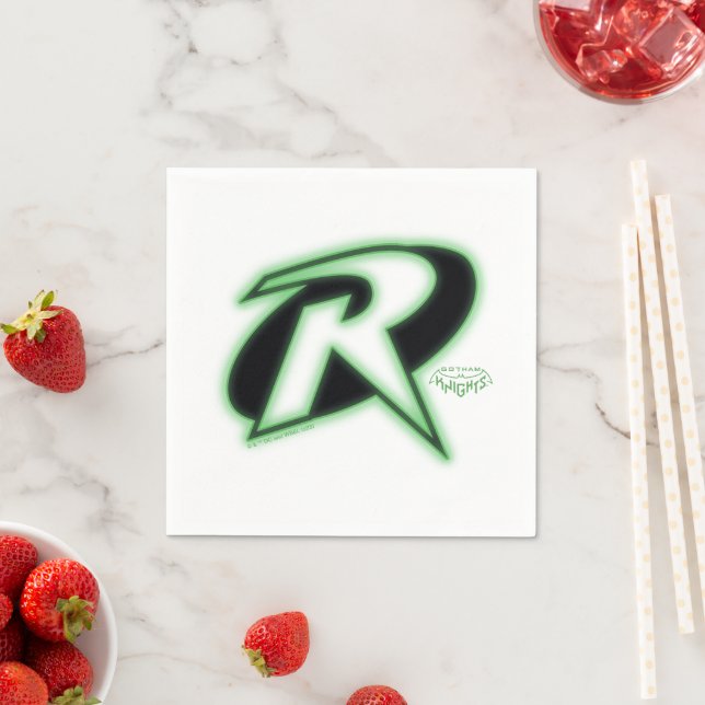 Guardanapo De Papel Logotipo Robin dos Cavaleiros Gotham (Insitu)