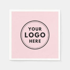 Guardanapo De Papel Logotipo rosa personalizado empresa profissional