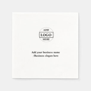 Guardanapo De Papel Logotipo simples e elegante aqui        companynap