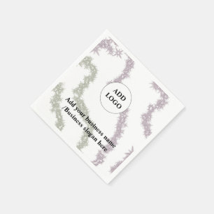 Guardanapo De Papel Logotipo simples e elegante aqui da empresa guarda