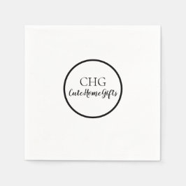 Guardanapo De Papel Loja de Nome Monograma Negócios