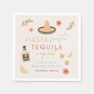 Guardanapo De Papel LOLITA Fiesta Siesta Tequila Bachelorette Comida