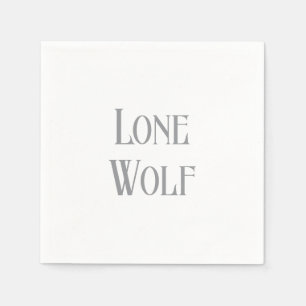 Guardanapo De Papel Lone Wolf Male Sigma Moderno Minimalista