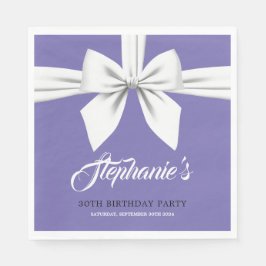 Guardanapo De Papel Louça de mesa de aniversário Tiffany elegante roxa