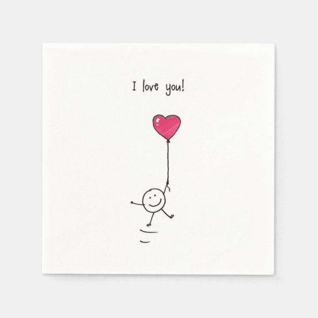 Guardanapo De Papel Love  (Frente)