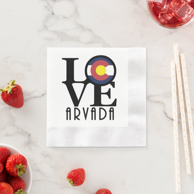 Guardanapo De Papel LOVE Arvada Colorado (Insitu)