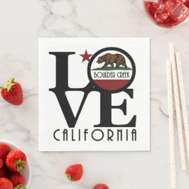 Guardanapo De Papel LOVE Boulder Creek California