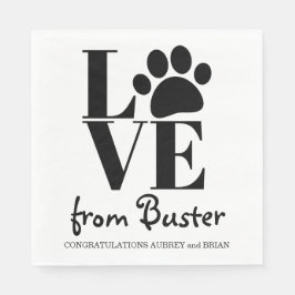 Guardanapo De Papel Love from your Dog Wedding