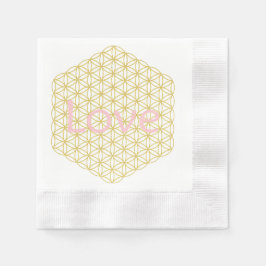 Guardanapo De Papel Love Gold Mandala Wedding