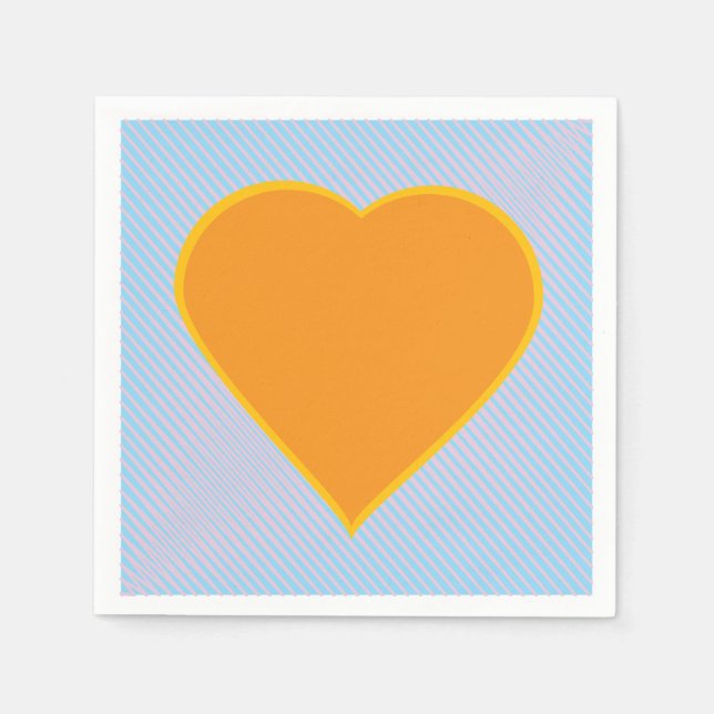 Guardanapo De Papel Love Heart Napkins (Frente)